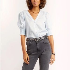 Rebecca Minkoff Betsey Top in mint NWT